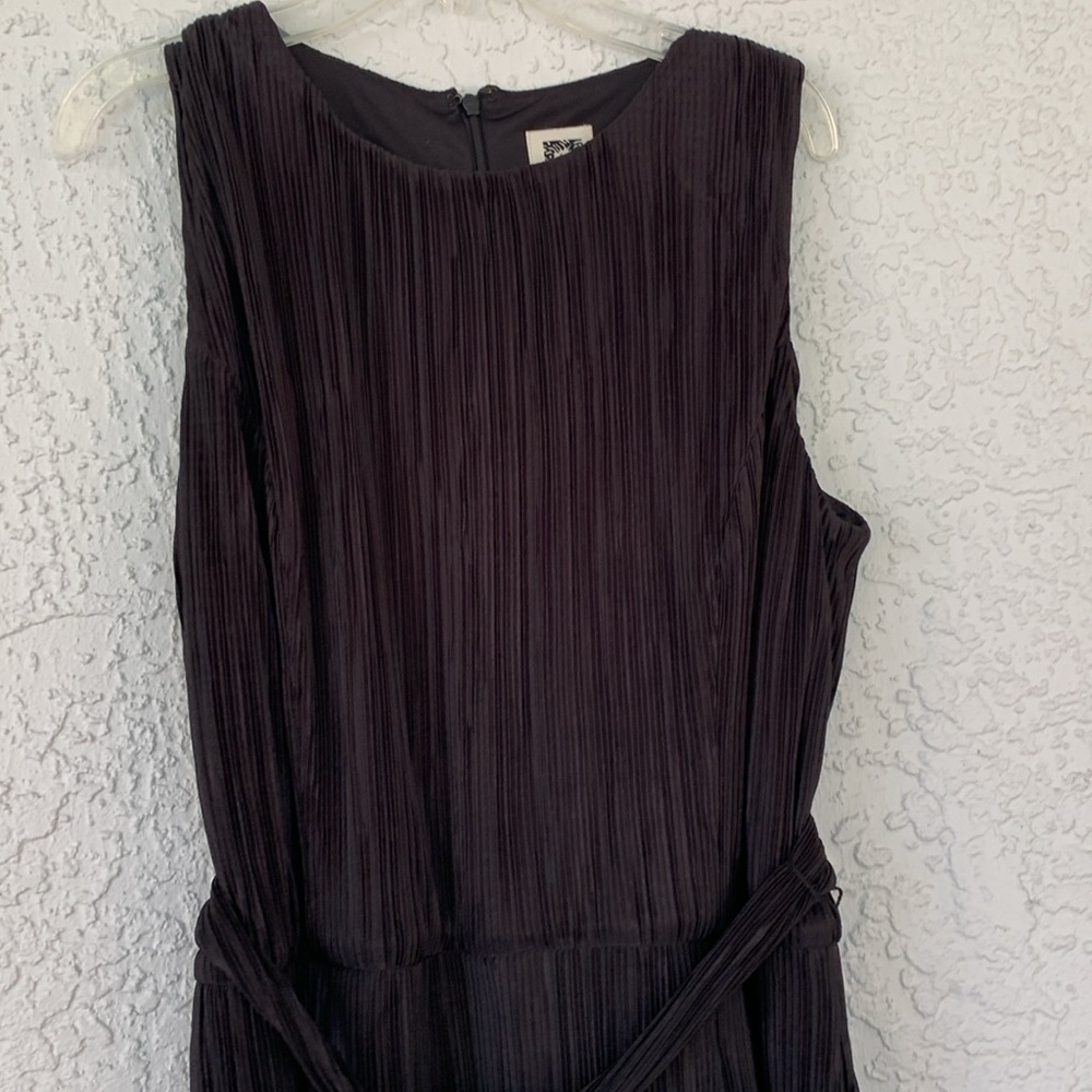 Anne Klein belted Elegant Black jumpsuit size 6 - Picture 3 of 13